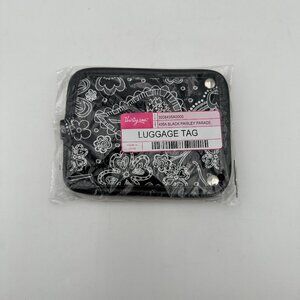 Thirty-One Black Paisley Parade Luggage Tag, new in package (currently have 2)